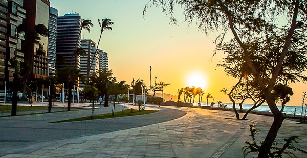 Beira-Mar e Pôr do Sol em Fortaleza